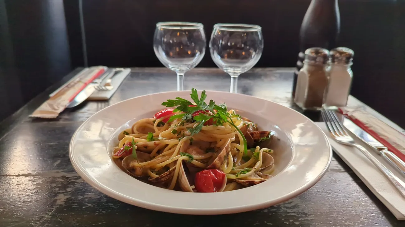 Spaghetti aux tomates cerises et persil